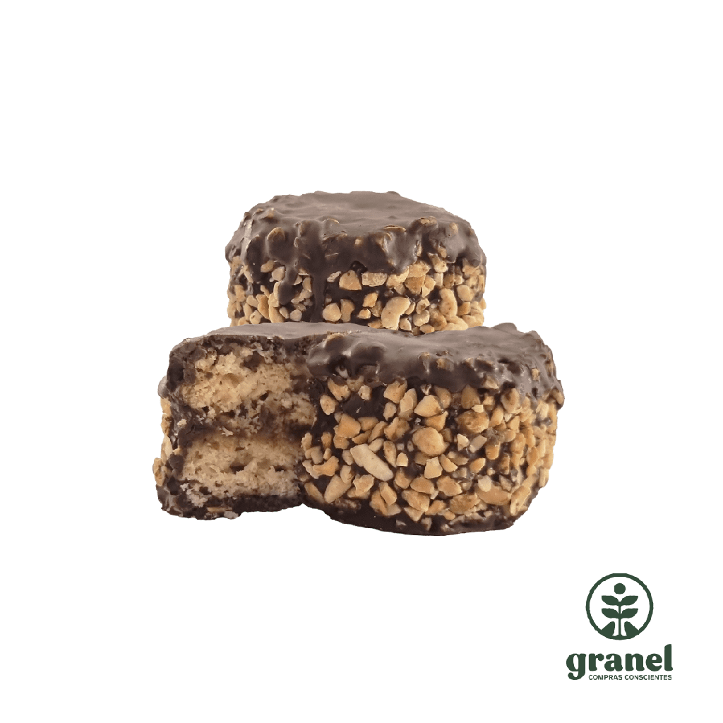 Alfajor de chocolate con maní Corazón Contento