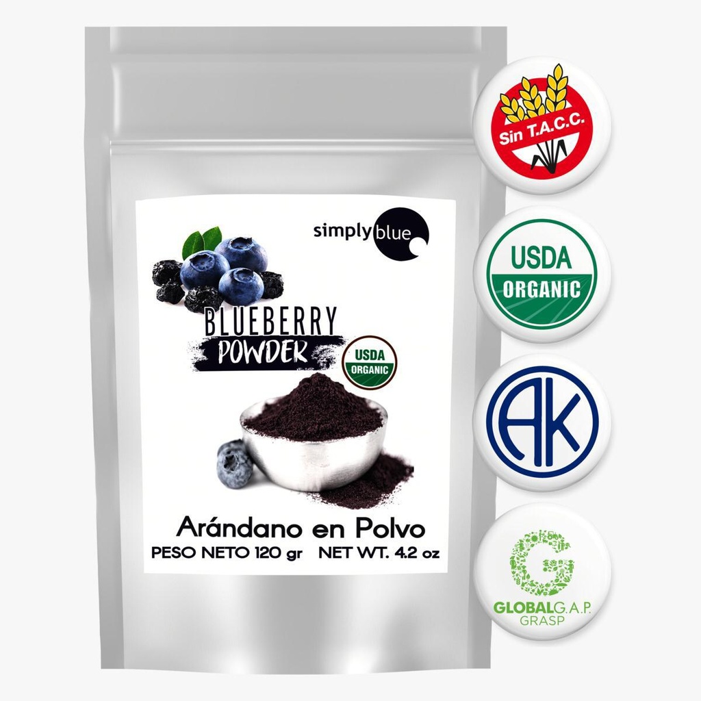 Polvo concentrado de arándanos 120g