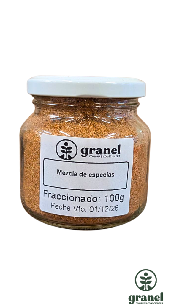 Mezcla de especias 100g en frasco de vidrio