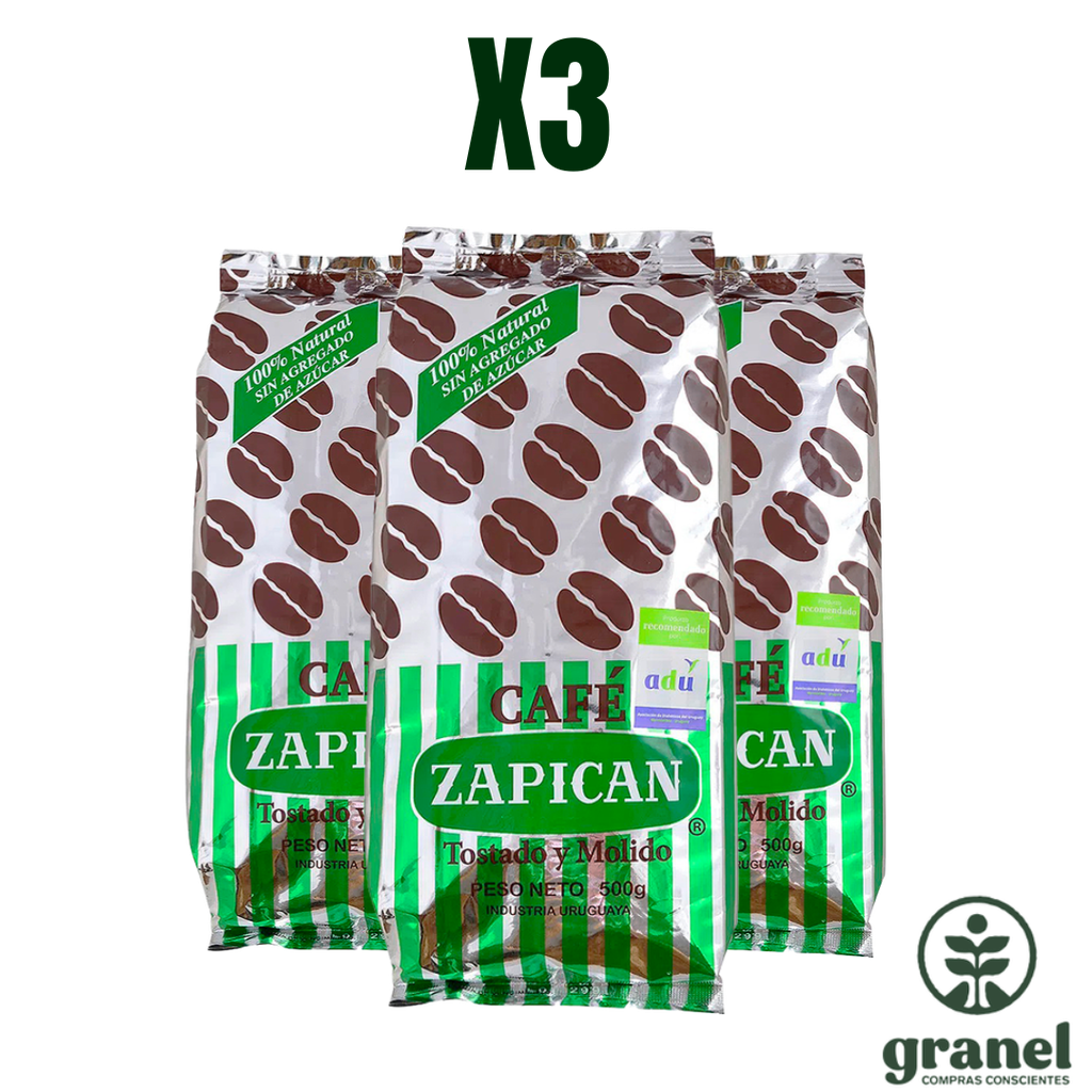 Pack X3 Café Zapicán 500g