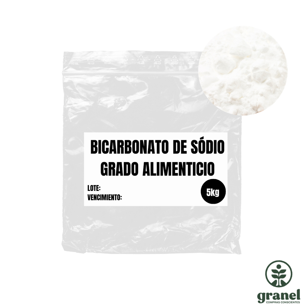 Bicarbonato de sodio grado alimenticio 5kg