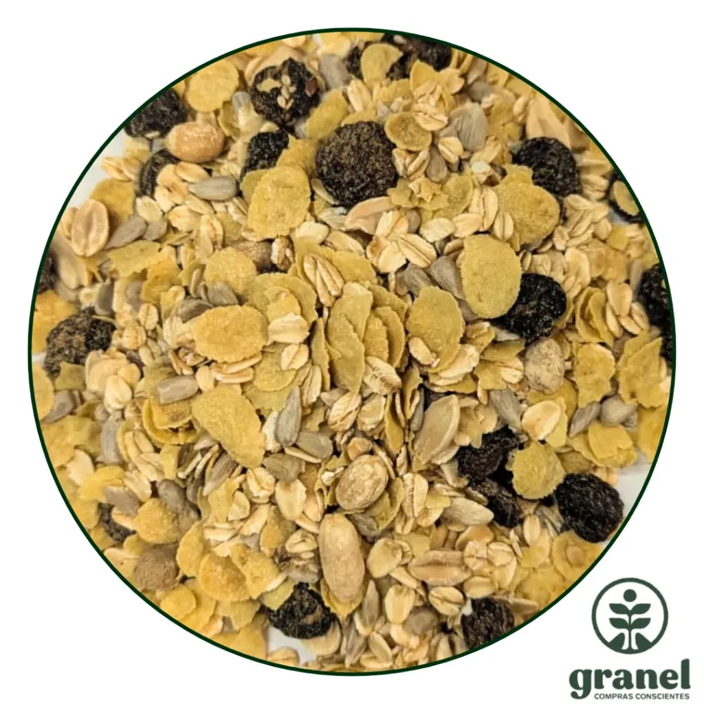 Granola mix con pasas 500g