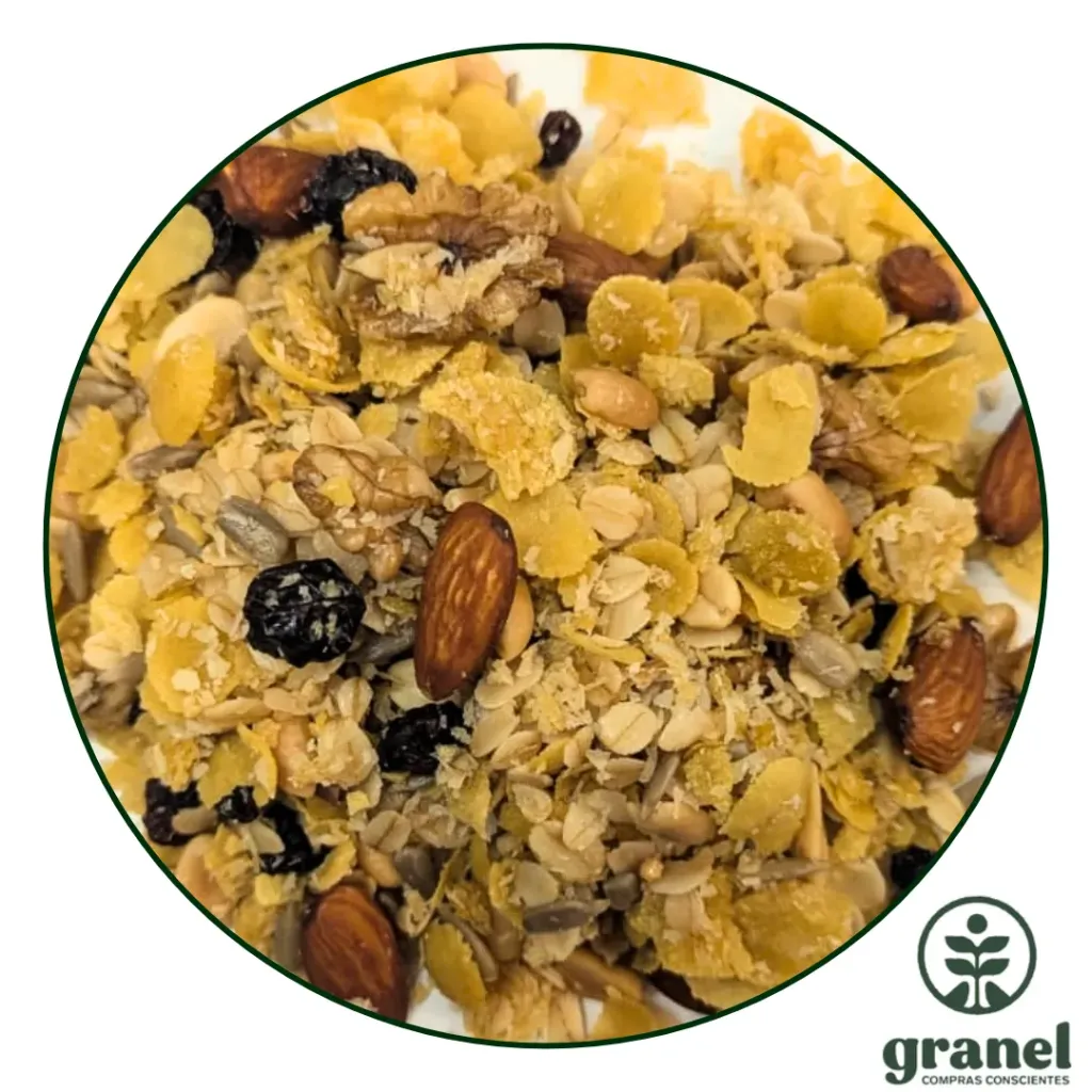 [5974] Granola premium con frutos secos con pasas 250g
