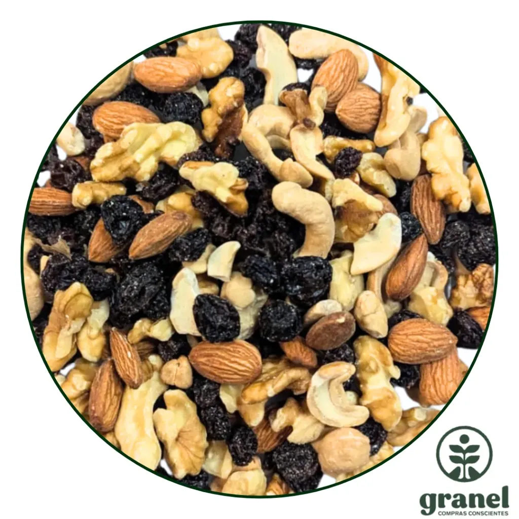 Mix frutos secos clásico con pasas 1kg