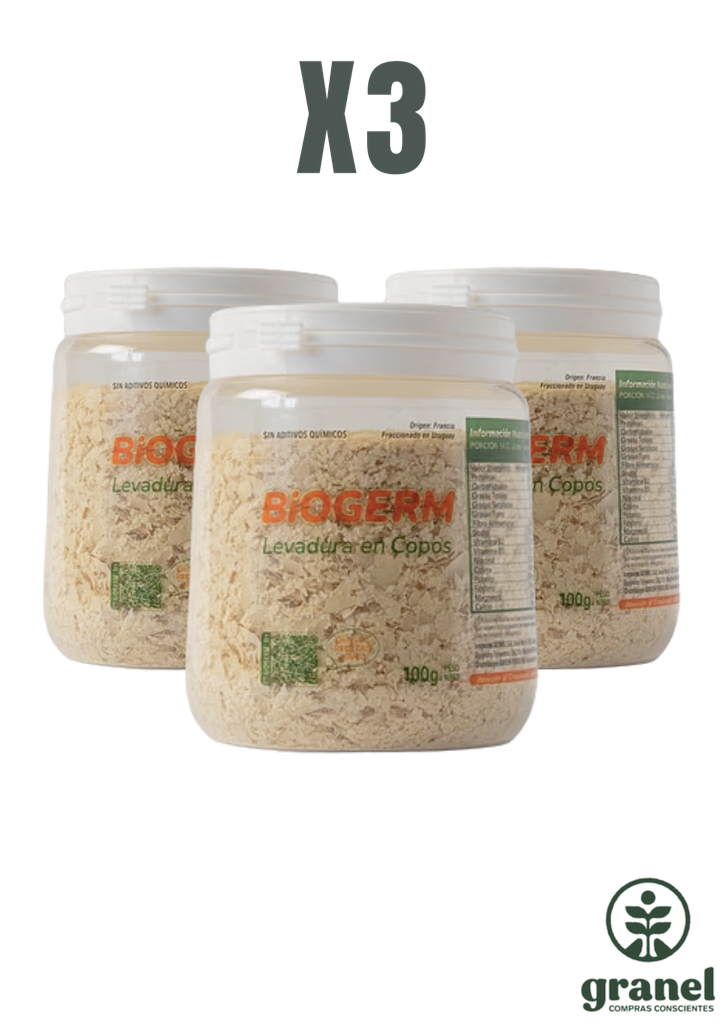 [12364] Pack X3 Levadura nutricional en copos Biogerm 100g