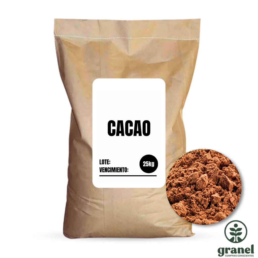 [10034] [Por encargue, plazo hasta 7 días] Cacao amargo puro. Bolsa 25kg