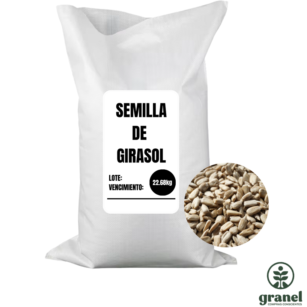 [9963] [Por encargue, plazo hasta 7 días] Girasol crudo confitero sin sal. Bolsa 22.68kg