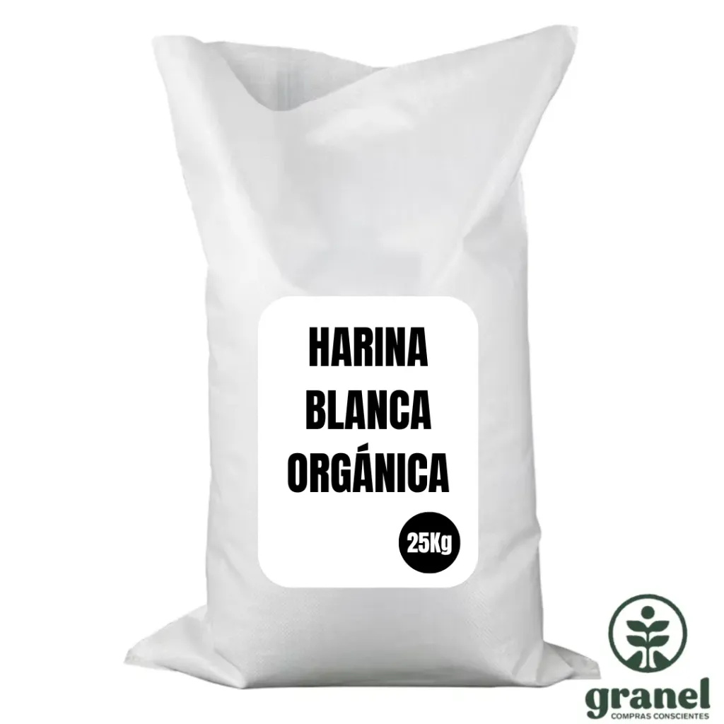 [Por encargue, plazo hasta 7 días] Harina de trigo blanca orgánica La Linda Sauceña. Bolsa de 25kg