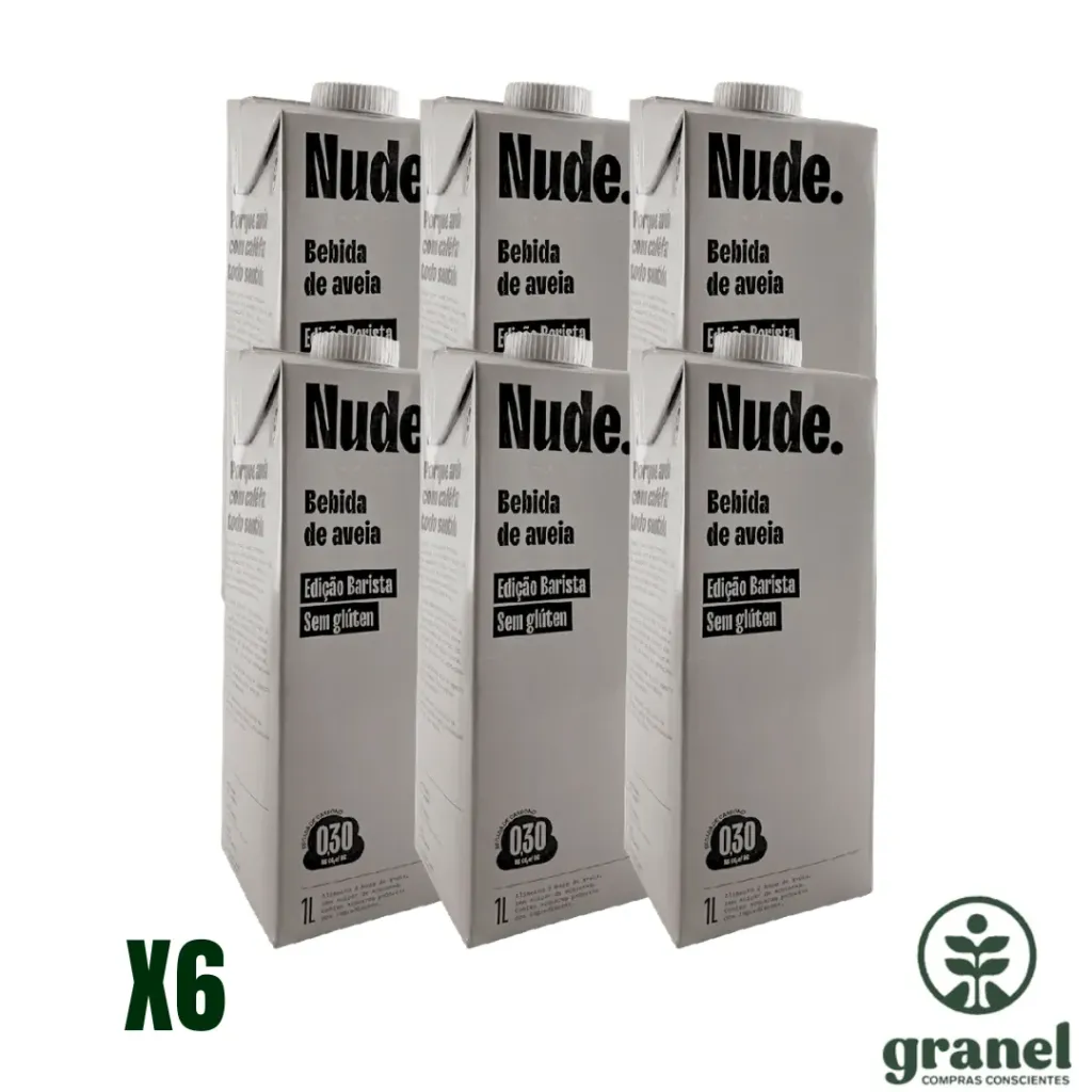 [Por encargue, plazo hasta 7 días] Leche de avena barista NUDE 1L. Caja 6 unidades