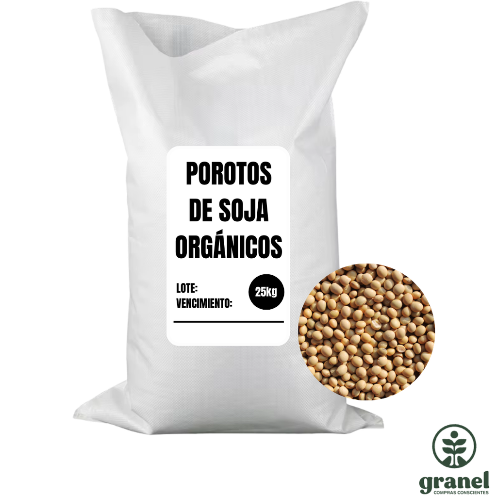 [Por encargue, plazo hasta 7 días] [Por encargue plazo hasta 7 días]Porotos de soja orgánico. Bolsa 25kg