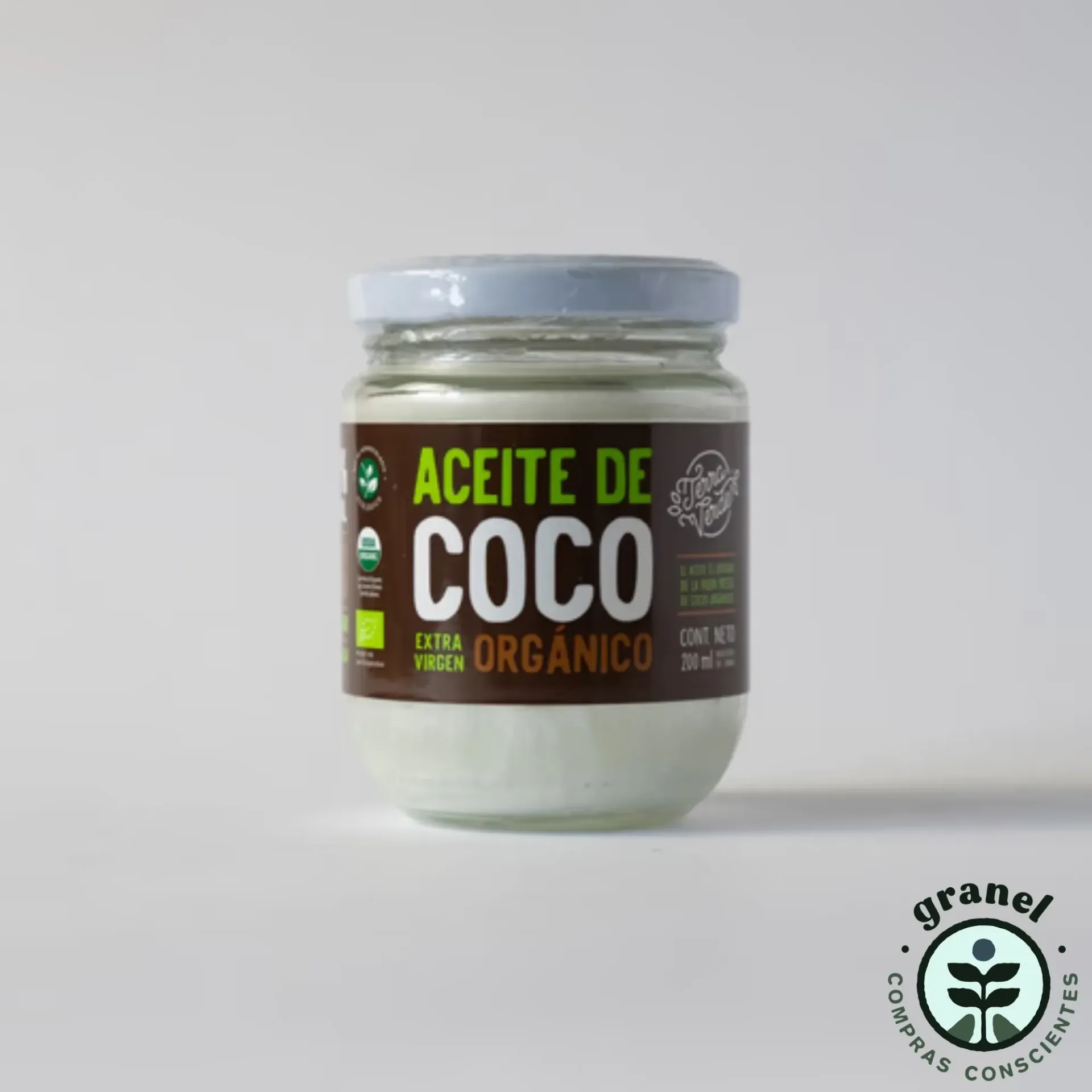 [Por encargue, plazo hasta 7 días] Aceite de coco orgánico Terra Verde 200ml Caja 12