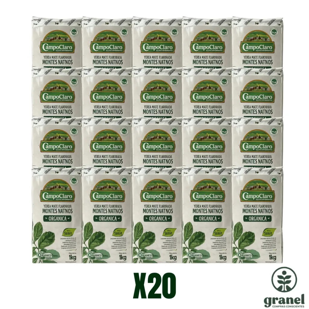 [Por encargue, plazo hasta 7 días] Yerba montes nativos Campo Claro 1kg. Funda 20Kg