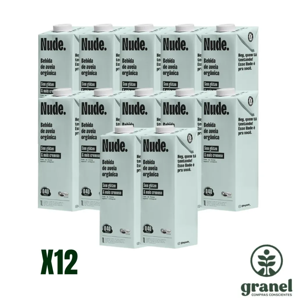 [Por encargue, plazo hasta 7 días] Leche de avena integral Nude 1L. Caja de 12 unidades