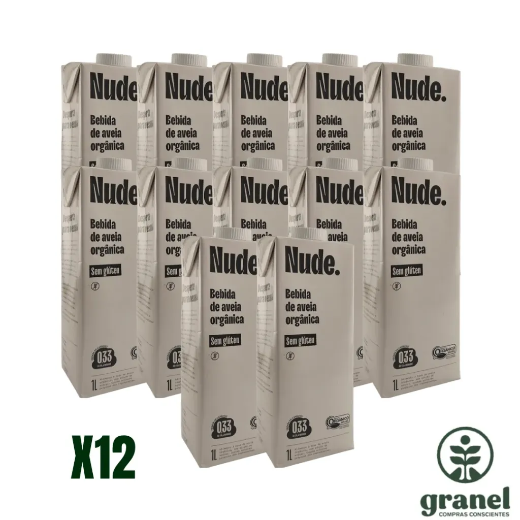 [Por encargue, plazo hasta 7 días] Leche de avena orgánica Nude 1L. Caja 12 unidades