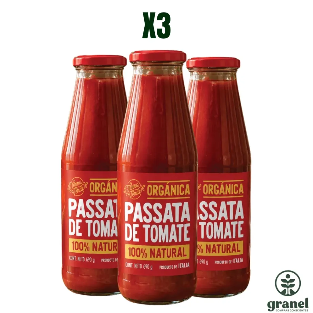 [3265] Pack X3 Passata de tomate orgánica Terra Verde 690g
