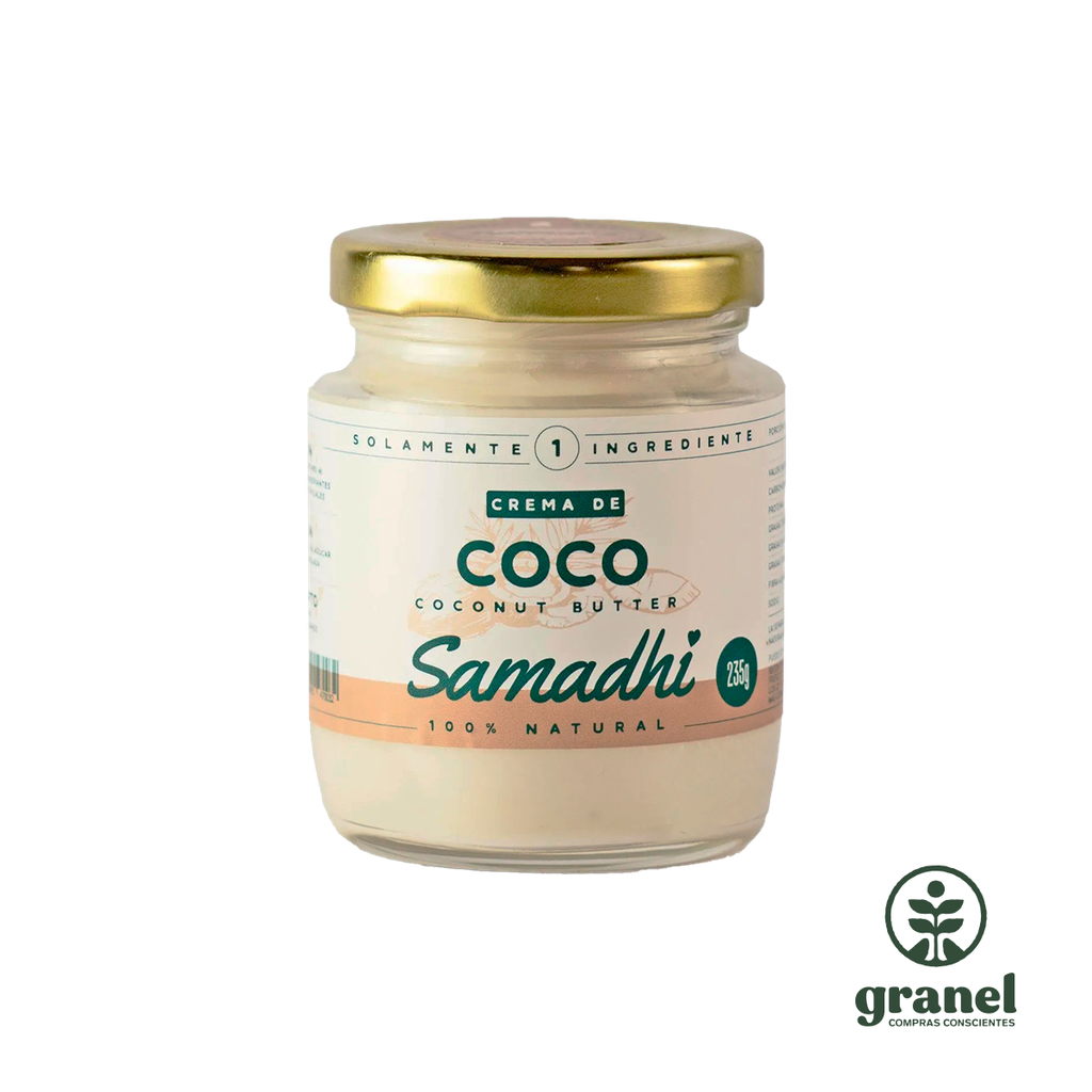 [8602] Mantequilla crema manteca de coco Samadhi 235g