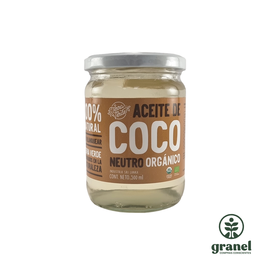 [9976] Aceite de coco neutro orgánico Terra Verde 500ml