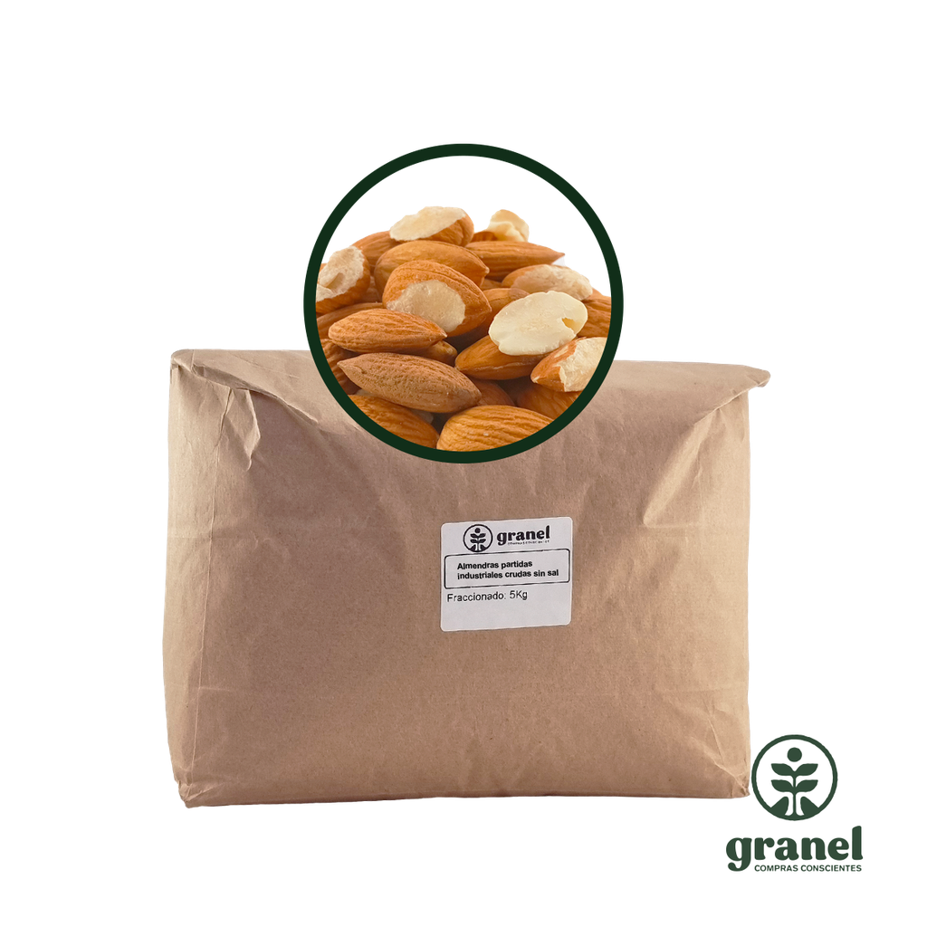 [3354] Almendras partidas industriales crudas sin sal 5kg
