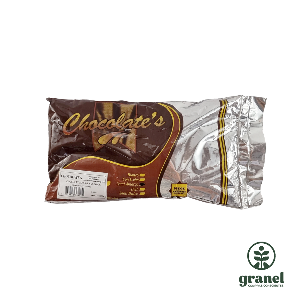 [3575] Chocolate semi amargo en trozos 65% Chocolate's 500g